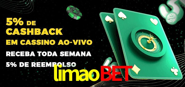 Promoções do cassino ao Vivo limaobet